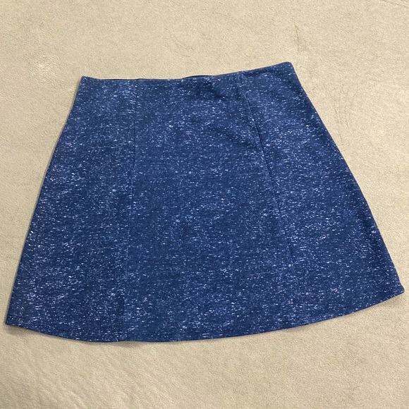 Hollister Elastic Waist Navy Blue White Zipped Pockets Women's Skirt Size Small! - Picture 5 of 8